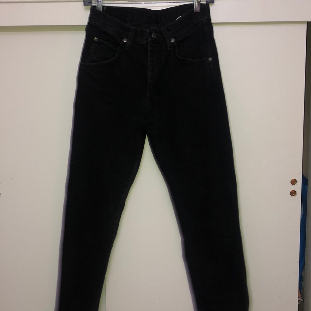 Wrangler black fitted mom jeans